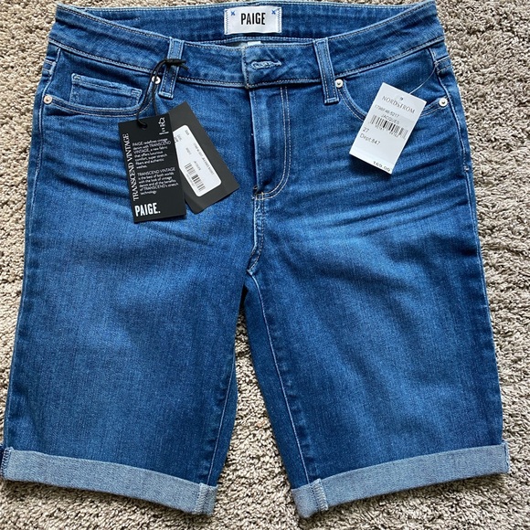 PAIGE Classic Blue Denim Shorts